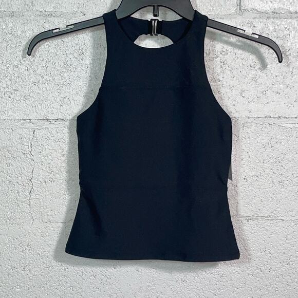 Josie Natori Tops - Natori Women's Solstice Meet & Greet Halter Tank Top black XS